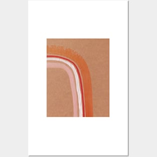 Orange rainbow, earthy tone Posters and Art